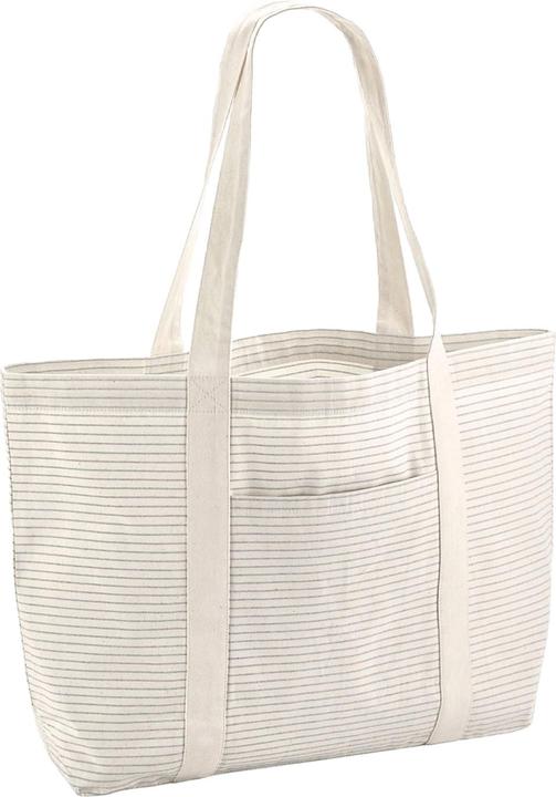 Produktbild Westford Mill Einkaufstasche Mit Streifen BioBaumwolle (21 l)