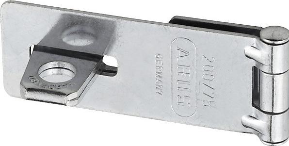 Abus Hasp, 200/75 B/SB, pack of 6, silver.