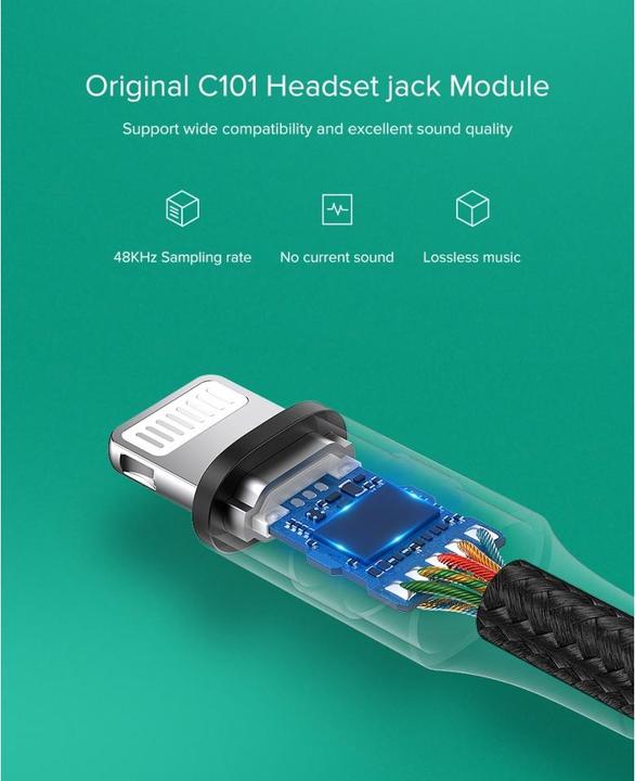 Produktbild Ugreen Lightning to 3.5mm Jack Adapter (Lightning, 3.5mm Buchse)