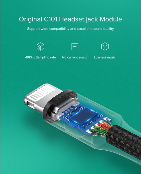 Image du produit Ugreen Adaptateur Lightning vers jack 3,5 mm (Lightning, Prise de 3,5 mm)