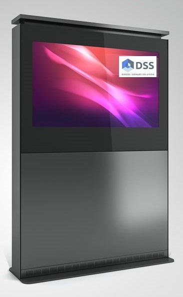 DSS Paesaggio Stele indoor, schermo 50", nero