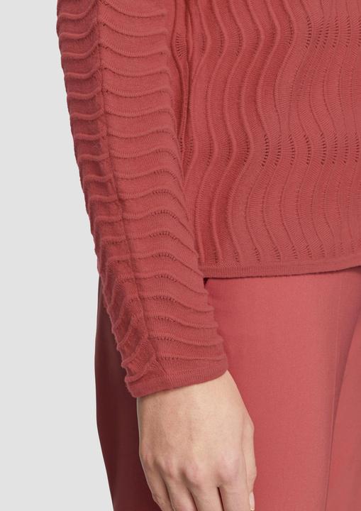 Produktbild s.Oliver Strickpullover Feinstrickpullover mit Wellenstruktur (44)