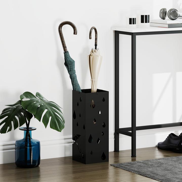 Image du produit Homcom Schirmhalter Stahl Schwarz