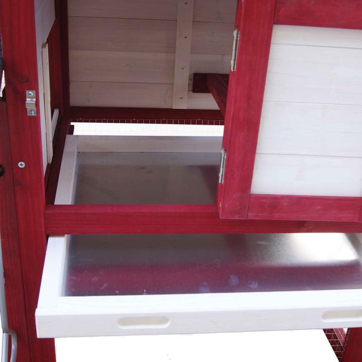 Image du produit Wiltec Poulailler 1520x520x920mm Récréation libre Bois de sapin Poulailler Bac à fientes Poulet