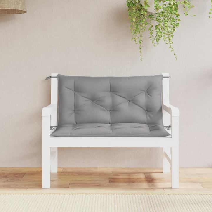 Actual product image VidaXL Garden bench cushions 2 pcs. O x ford fabric (100 x 50 x 7 cm)