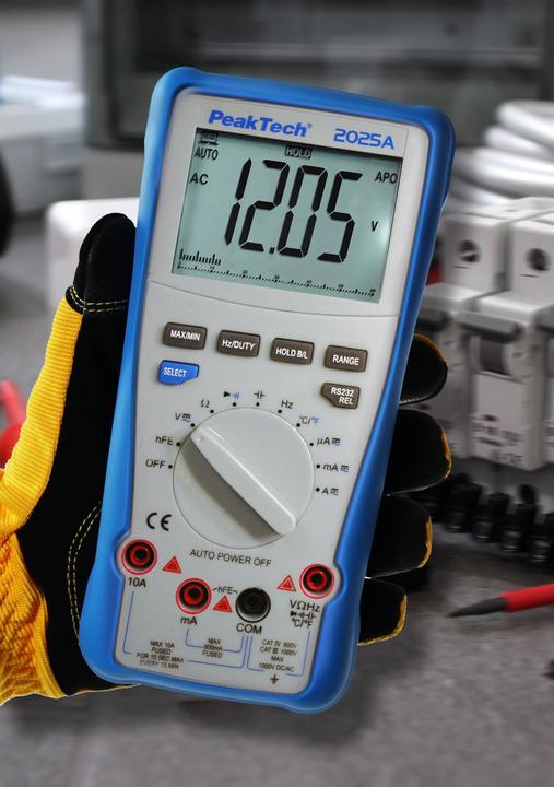 Image du produit Peaktech P 2025 A Multimètre numérique True RMS (CAT III 1000V, CAT IV 600V)