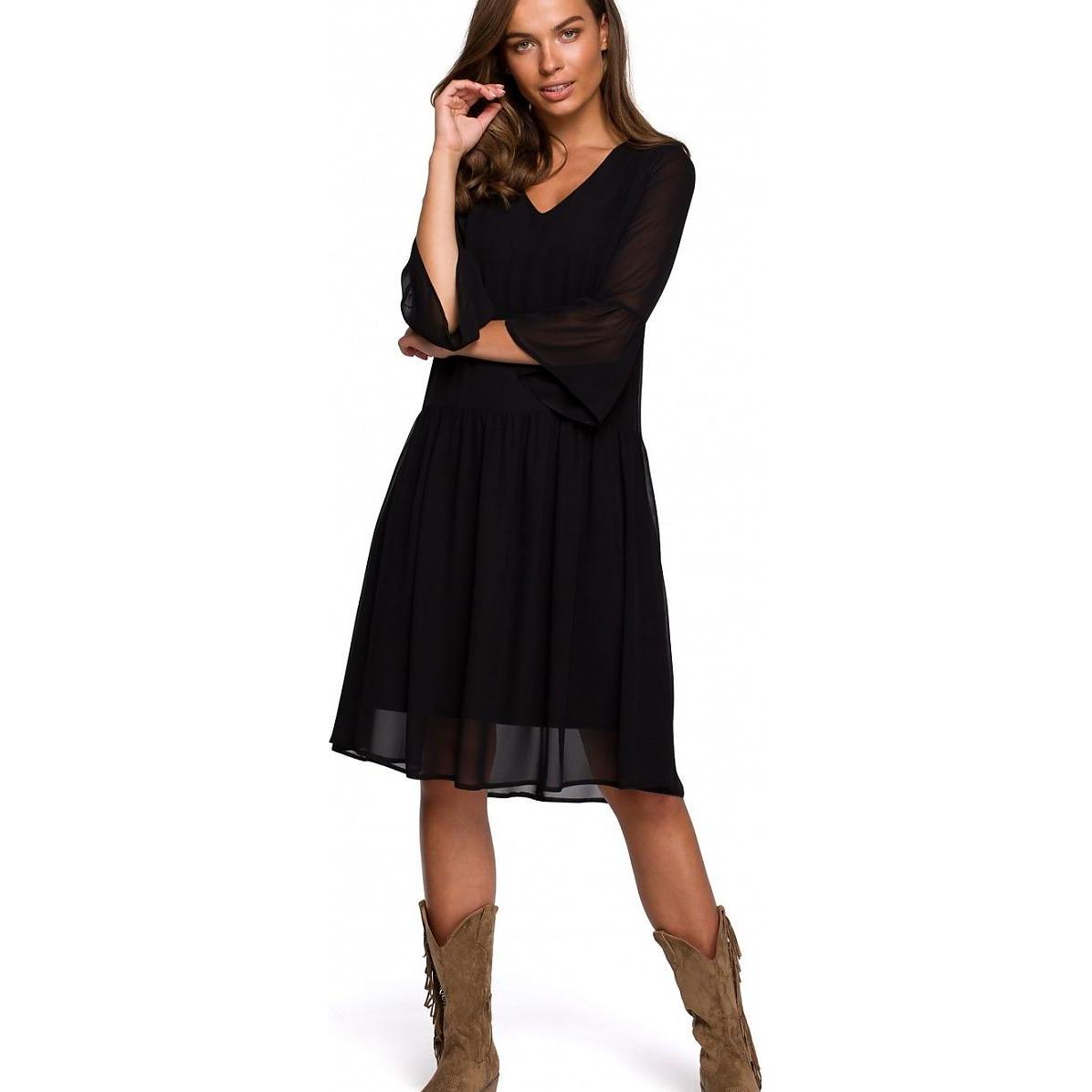 Stylove, Damen, Kleider, Cocktailkleid, Schwarz, (XL)