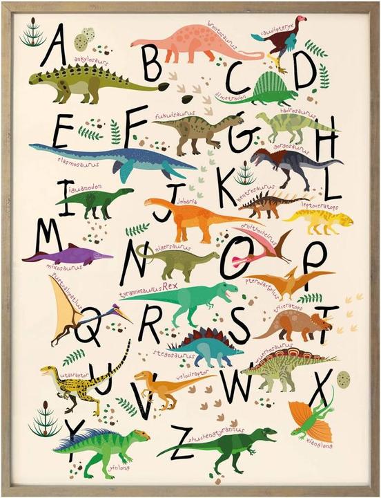 Produktbild Trenddeko Dinosaurier Alphabet (60 x 80 cm)