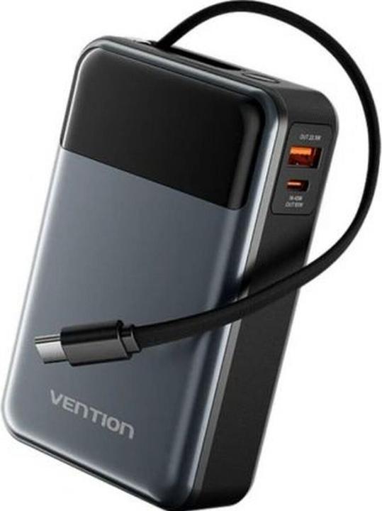Actual product image Vention USB-C powerbank 20000mAh 65W FHYB0 (black) (20000 mAh, 65 W, 77 Wh)