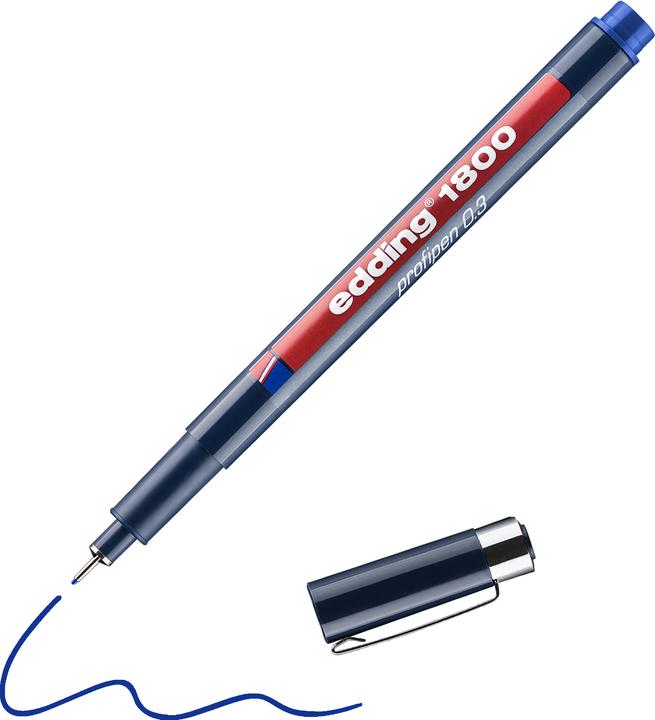 Produktbild Edding Faserzeichner Profipen 1800 (Blau, 1 x)