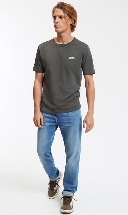 Produktbild La Redoute Collections T-Shirt mit Message-Stickerei (XL)