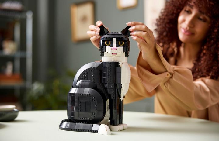 Produktbild LEGO Schwarz-weisse Katze (21349, LEGO Ideas, LEGO Seltene Sets)