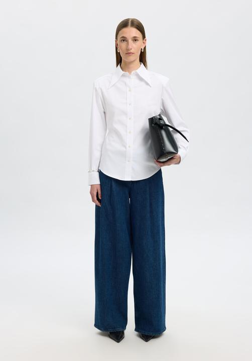 Actual product image Selected Femme Baumwollmix Slim Fit Hemd (38)