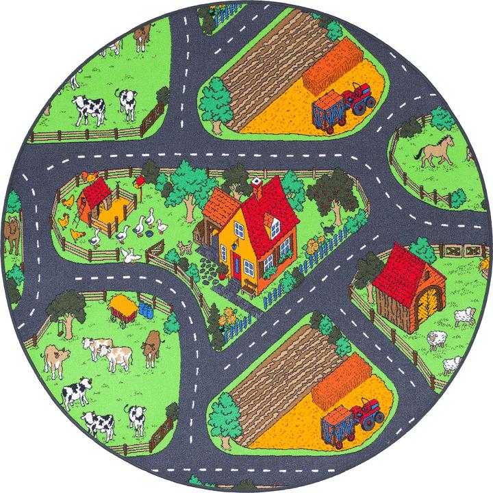 Actual product image Snapstyle Kids game Carpet Farm (133 x 133 cm)