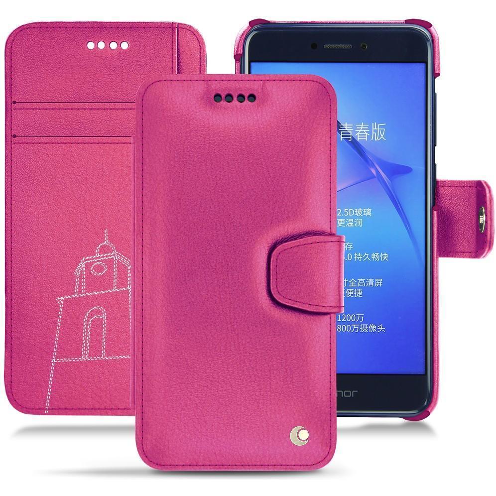 Thumbnail - Noreve Lederschutzhülle Wallet (Huawei P8 Lite (2017)), Smartphone Hülle, Rosa