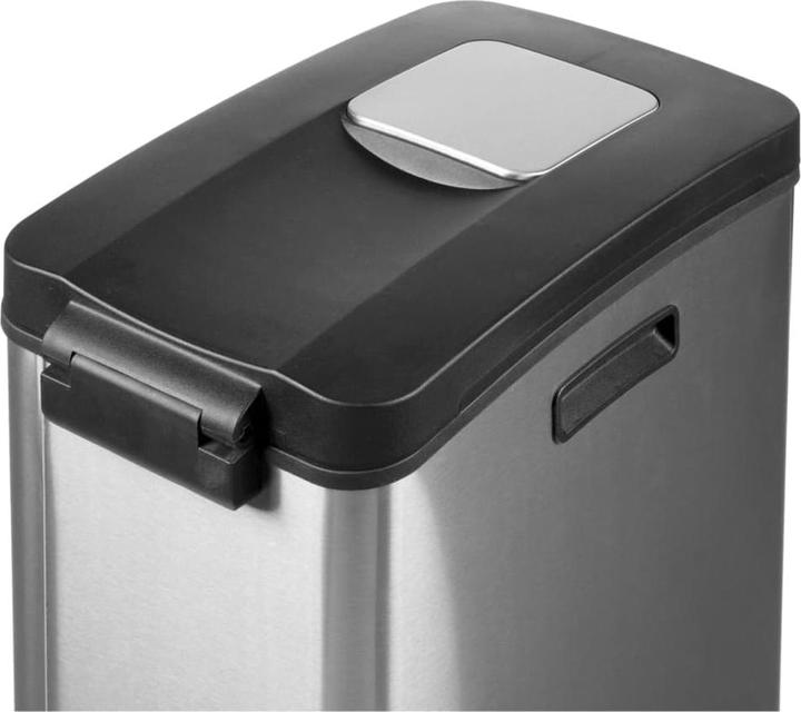 Produktbild kaiserkraft Tretabfallsammler aus Edelstahl (30 l)