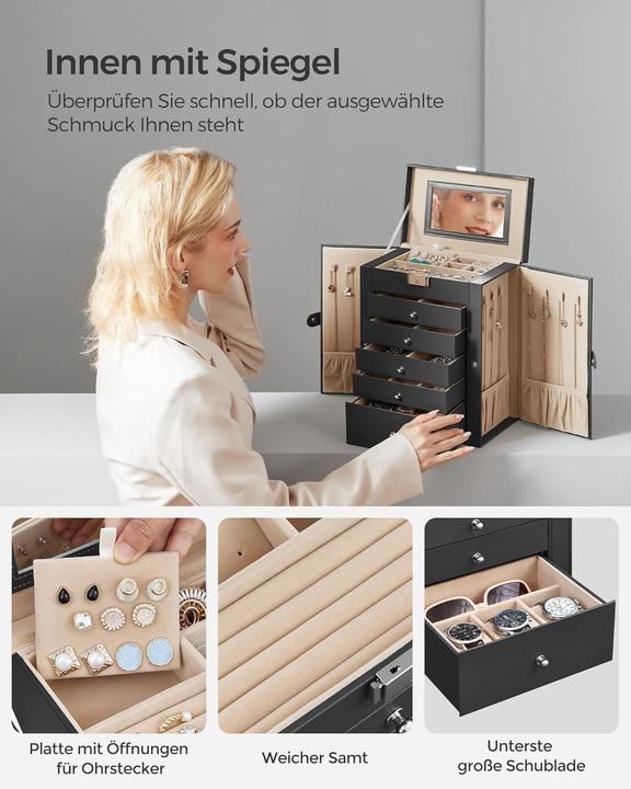 Image du produit Songmics Boîte à bijoux