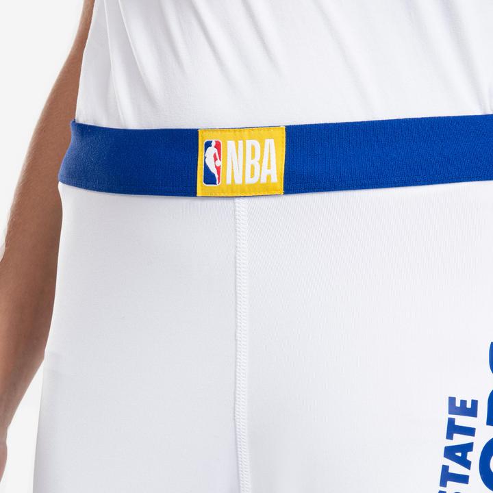 Produktbild Tarmak Kinder Basketball Funktionshose 3/4-Tights NBA Golden State Warriors - 500 weiss (134)