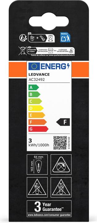 Immagine prodotto Ledvance Lampada vintage a LED (E27, 220 lm, 1 x)