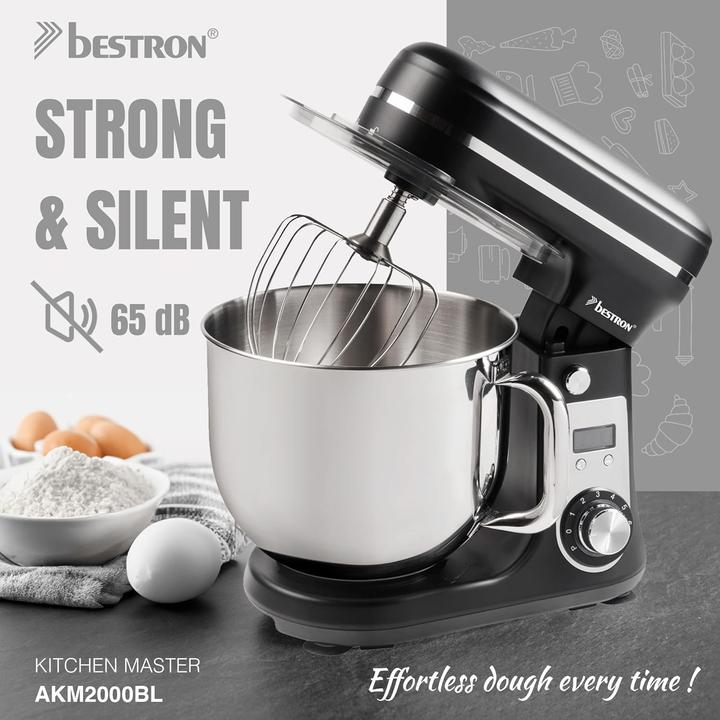 Actual product image Bestron Super Silent 4-in-1 Kitchen Machine with DC Motor, 6 Speeds & Pulse Function (800 W, 6 l)