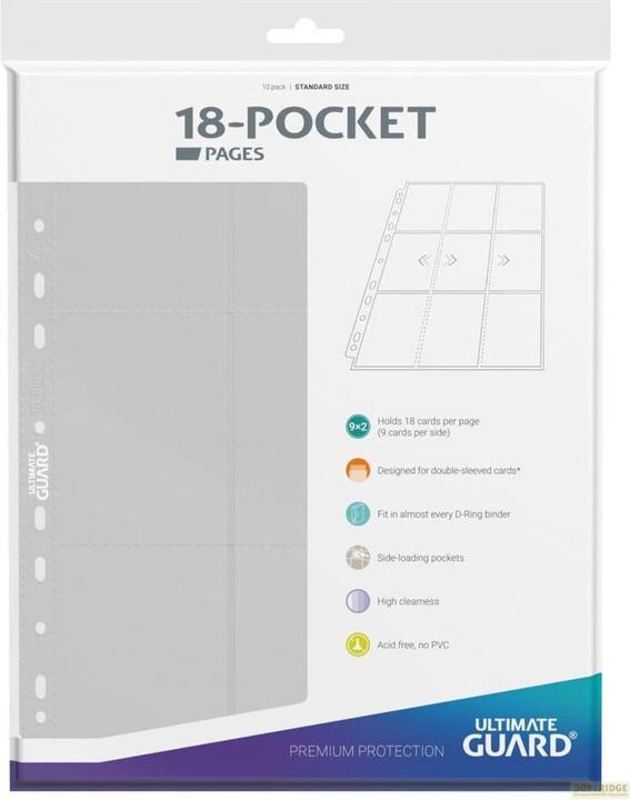 Produktbild Ultimate Guard UGD010405 - 18-Pocket Side-Loading Pages (10), weiss