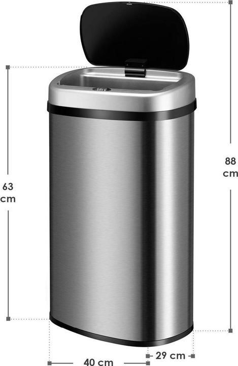 Produktbild Juskys Automatischer Mülleimer mit Sensor (60 l)