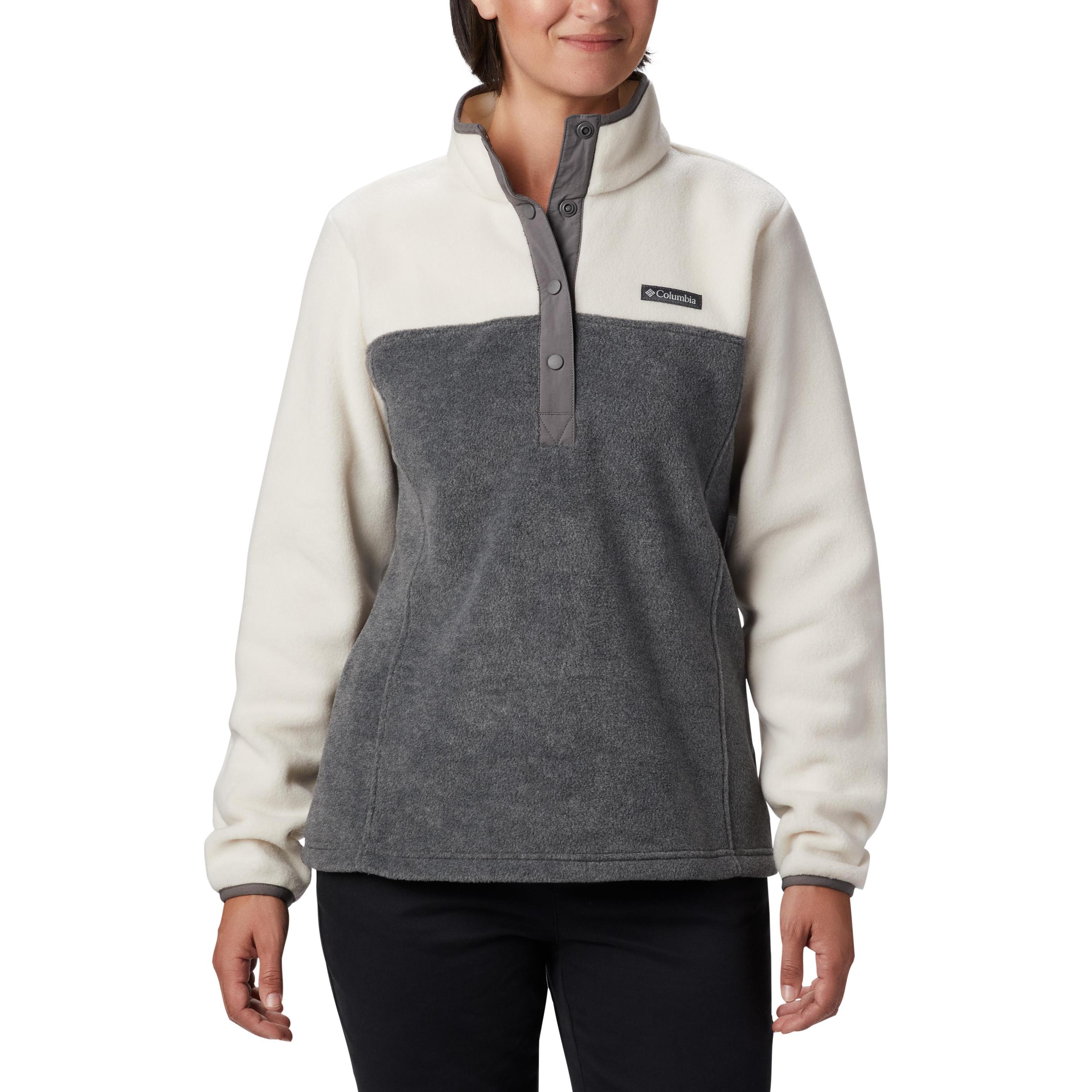Columbia, Damen, Pullover, Benton Springs™ 1/2 Snap Pull Over II, Grau, (XXL)