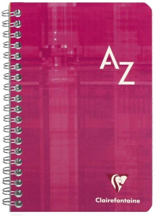 Nutritional values and ingredients Clairefontaine Spiral notebook with index (7.5 x 12 cm, Checked, Hardcover)
