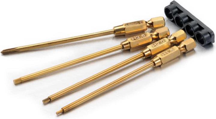 Actual product image Absima Titanium RC Power Bit Set - Hex 1.5/2.0/2.5 Phillips 3.0