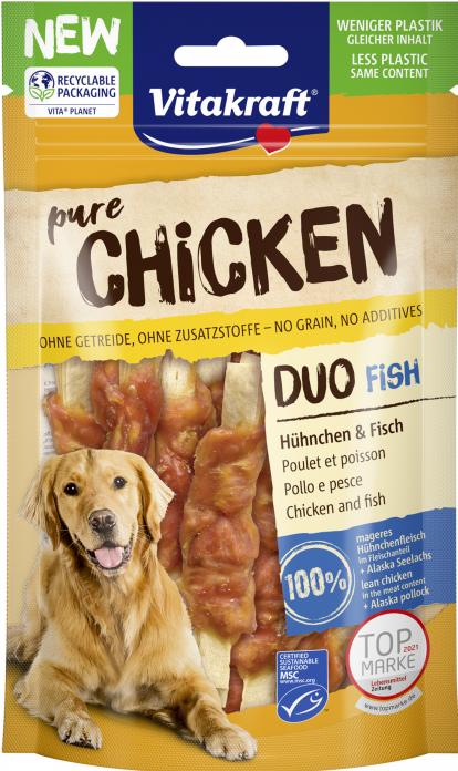 Vitakraft CHICKEN Duo® - Hühnchen & Fisch (Adult, 80 g)