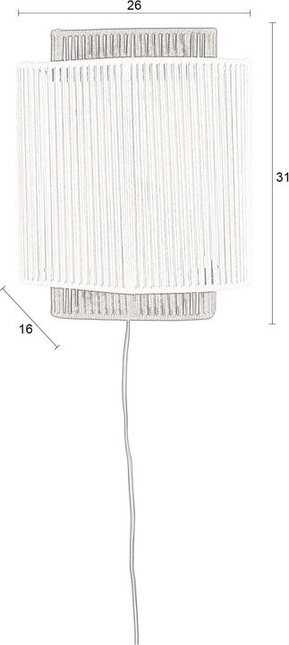Actual product image Dutchbone Elon Wall Lamp (E27)