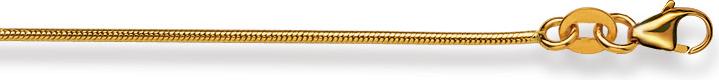 Produktbild Natsumi Schmuck Halskette Gelbgold 18K/750 Schlange matt 1.1mm (750/18 K Gelbgold, 38 cm)