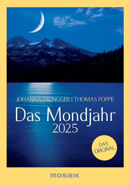 Das Mondjahr 2025 - s/w Taschenkalender (Deutsch)