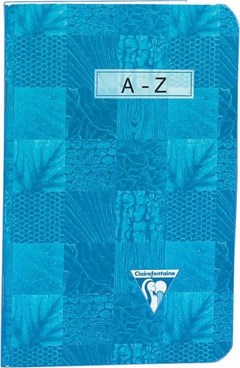 Actual product image Clairefontaine Notebook with index A - Z (90 x 140 mm, Checked, Soft cover)