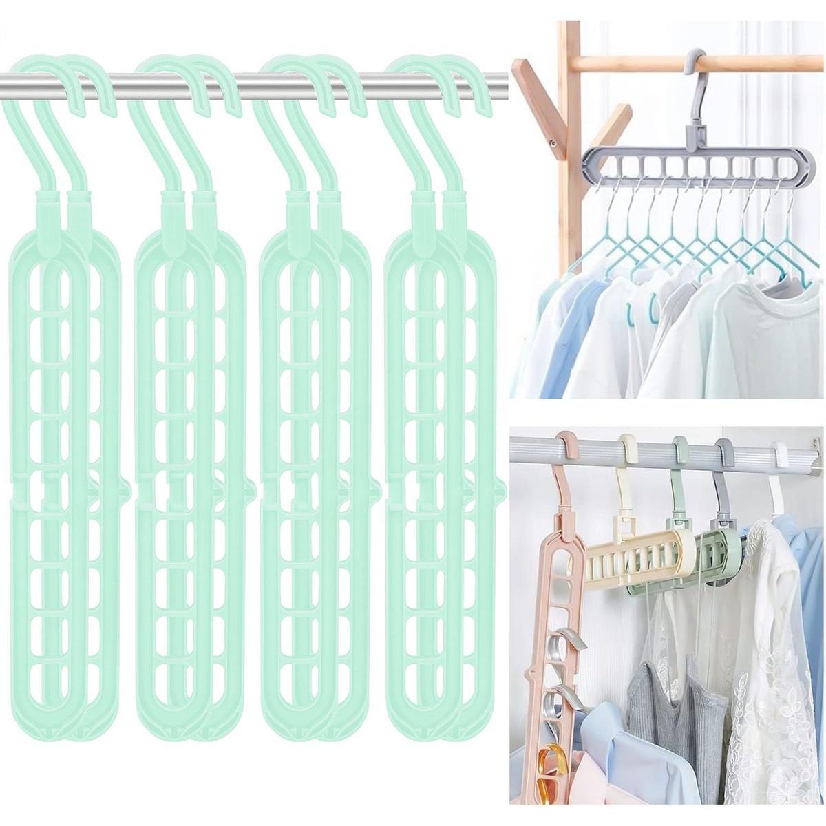 König Design, Kleiderbügel, Magischer Platzsparend Hosenbügel Kleiderbügel Hosenbügel Mehrfach Hosenbügel (1 x)