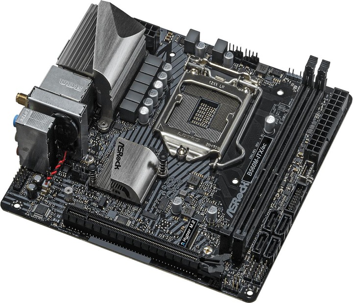Produktbild AsRock MB -ITX/ac 1200 ITX HDMI/DP DDR4 (LGA 1200, Intel B560, Mini-ITX)