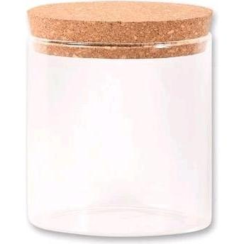 Kesper Vorratsdose Glas mit Korkdeckel ø10x11 cm, Vorratsbehälter, Transparent