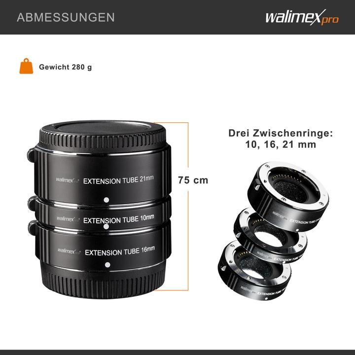 Productafbeelding Walimex Automatische tussenringset