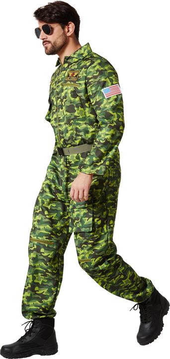 Produktbild tectake Herrenkostüm Air Force Pilot Camouflage (S)