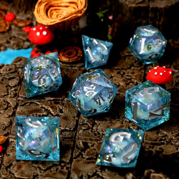 Produktbild Glass Staff Flux Fortune Liquid Core RPG Dice Set