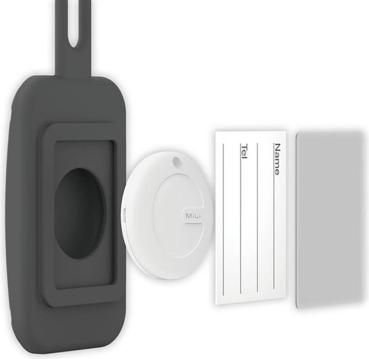 Image du produit Ultron MiTag avec étiquette de bagage, étiquette certifiée apple black (iOS)