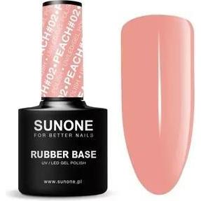 Sunne, Smalto per unghie, Sunone Hybrid Nail Polish Rubber Base Peach Rubber Base For Nails 02 (Base Coat)