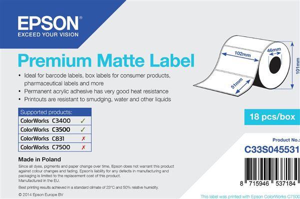 Epson Etichetta Opaca Premium - Fustellata