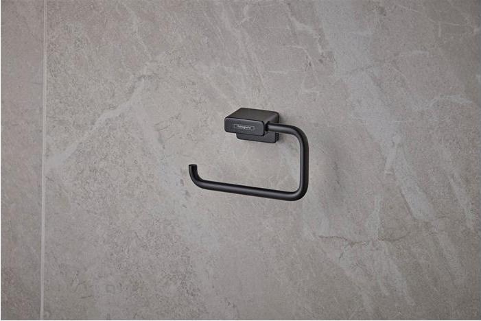 Produktbild hansgrohe Papierrollenhalter AddStoris, ohne Deckel mattschwarz