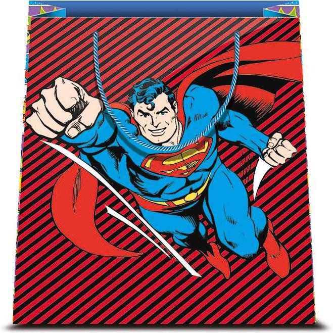 Altri, Borsa, DC Comics Superman 2 26 x 32 Shopper Plastic Cardboard Paper Envelope