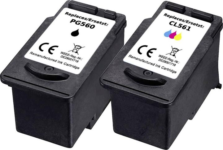 Image du produit Renkforce Cartouche d'encre remplace Canon PG-560, CLI-561 Kit compatible Noir, Cyan, Magenta, Jaune R (C, CF, M, Y)