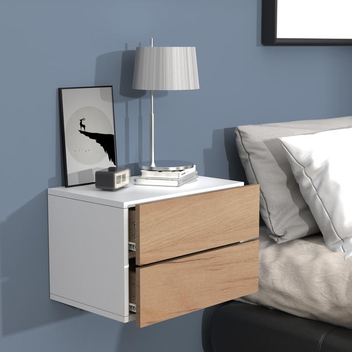 Produktbild VCM Holz Wandschublade Nachtschrank Wandboard Schublade Konsole Nachttisch Usal L 45 cm (45 x 32 cm)