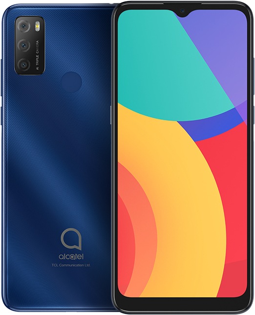 Actual product image Alcatel 1S (2021) (32 GB, Blue, 6.52", Hybrid Dual SIM, 13 Mpx, 4G)