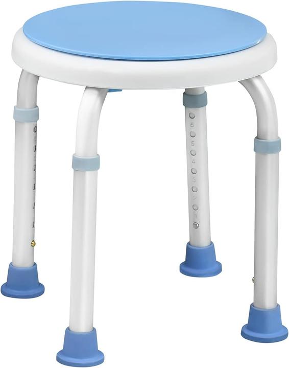 Uisebrt Duschhocker Höhenverstellbar 360°drehbarer - 2 (136 kg)