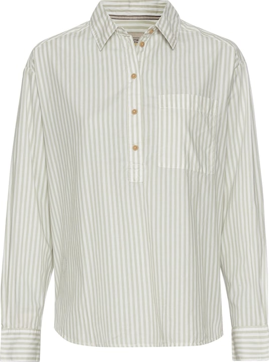 Camel Active Gestreifte Bluse aus reiner Baumwolle